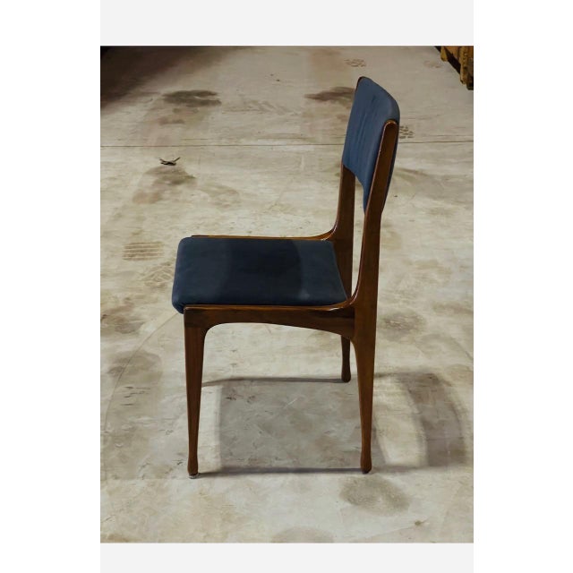 Set of 6 Chairs Attributed to Carlo De Carli for Cassina, Walnut For Sale - Image 10 of 12