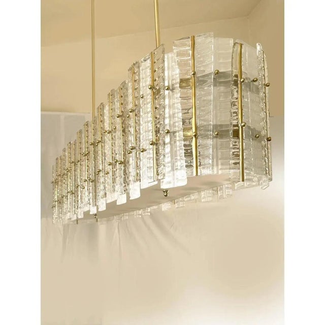 Italian Tropical Gold Murano Glass Chandelier by Simoeng For Sale - Image 9 of 12