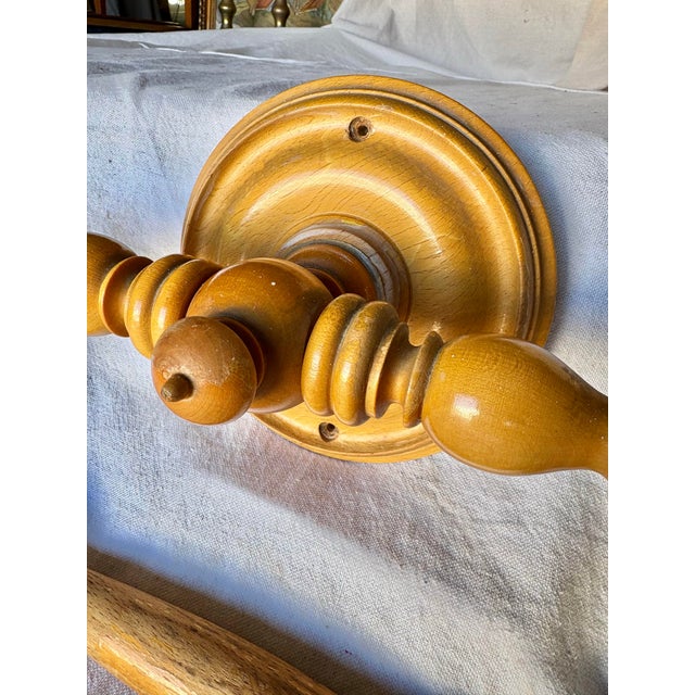 Early 20th Century French Wooden Towel Rail or Bed Canopy For Sale - Image 10 of 12