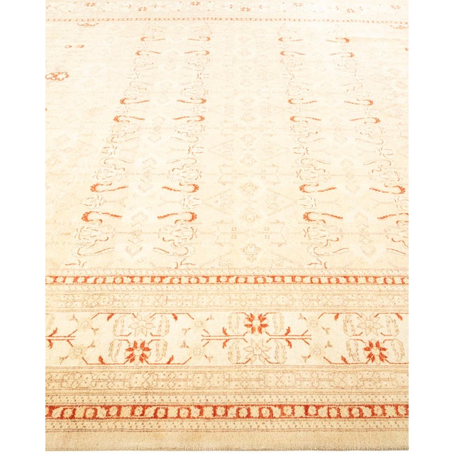 Solo Rugs Mogul, One-of-a-Kind Hand-Knotted Area Rug - Ivory, 8' 4" x 10' 3" For Sale - Image 4 of 8