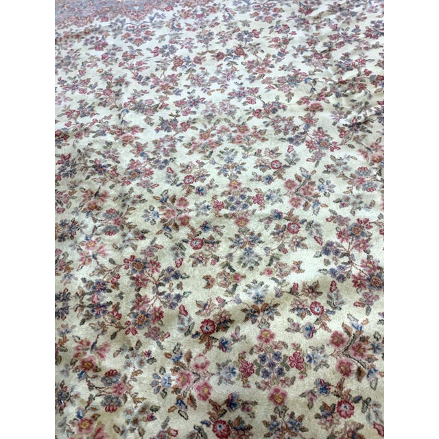Sky Blue 1950s, Vintage American Karastan Rug 9.10' X 13.11' For Sale - Image 8 of 11