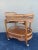 Mid 20th Century Vintage Bamboo and Raffia Bar Cart For Sale - Image 4 of 4