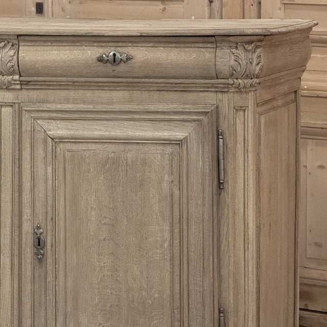 18th Century Country French Neoclassical Stripped Oak Buffet For Sale - Image 9 of 18