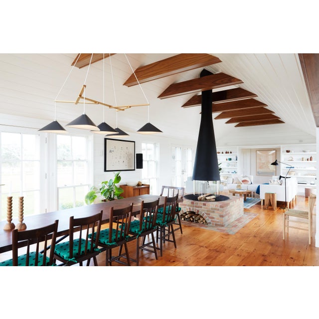 Emily Group of Five Semi Matte Paint Pendant from Moss Objects For Sale - Image 9 of 11