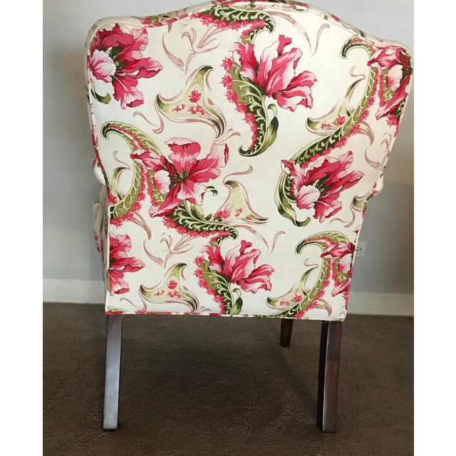 English Country Floral Accent Chair Chairish