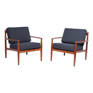 Teak Lounge Chairs by Grete Jalk for France & Søn, 1960s, Set of 2 For Sale