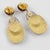 2000 - 2009 Cilea Paris Taupe and Cocoa Resin Dangle Clip Earrings For Sale - Image 5 of 8