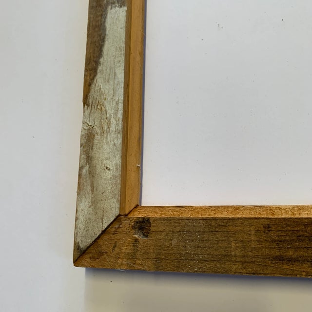 Wood 19th Century Barn-Wood Salvage Picture Frame For Sale - Image 7 of 10