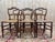 Magnificent set of six Louis-Philippe chairs in solid walnut, dating from around 1840-1860. These chairs combine the...