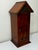 Mid-Century British Mahogany Indoor Post Mail Sentry Box Cabinet With Lock and Key For Sale - Image 4 of 18