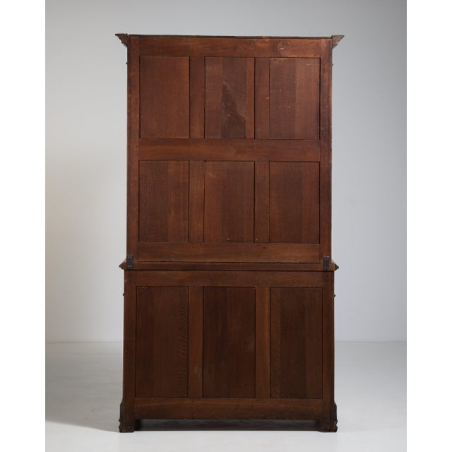 Eclectic Oak Vitrine, Antique, France, Circa 1880 For Sale - Image 15 of 16