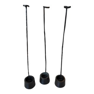 Christian Liaigre Bronze Stem Holders- A Set of 3 For Sale