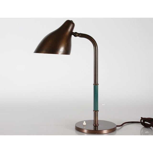Vilhelm Lauritzen Flexible Desk Lamp in Brass from Lyfa, Denmark, 1940s For Sale - Image 18 of 18