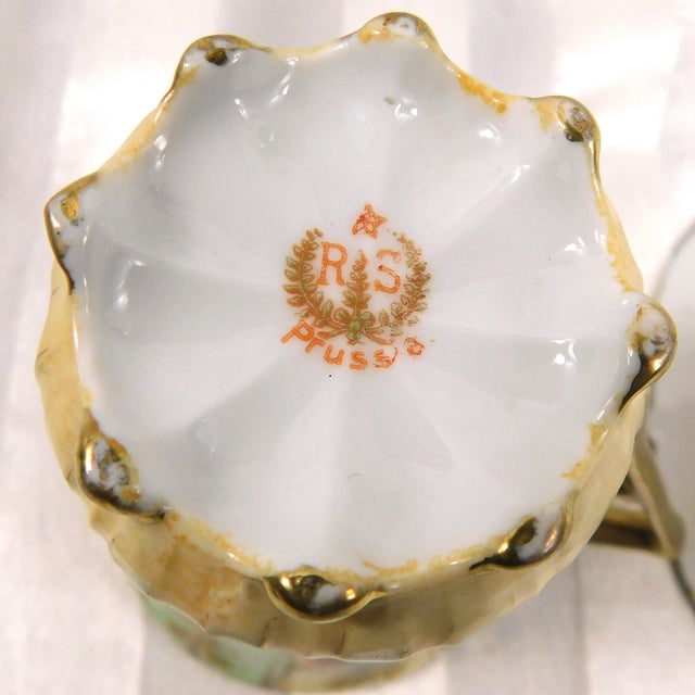 Late 18th Century Reinhold Schlegelmilch Rs Prussia Chocolate Pot and Cup Set - Set of 8 For Sale - Image 17 of 18