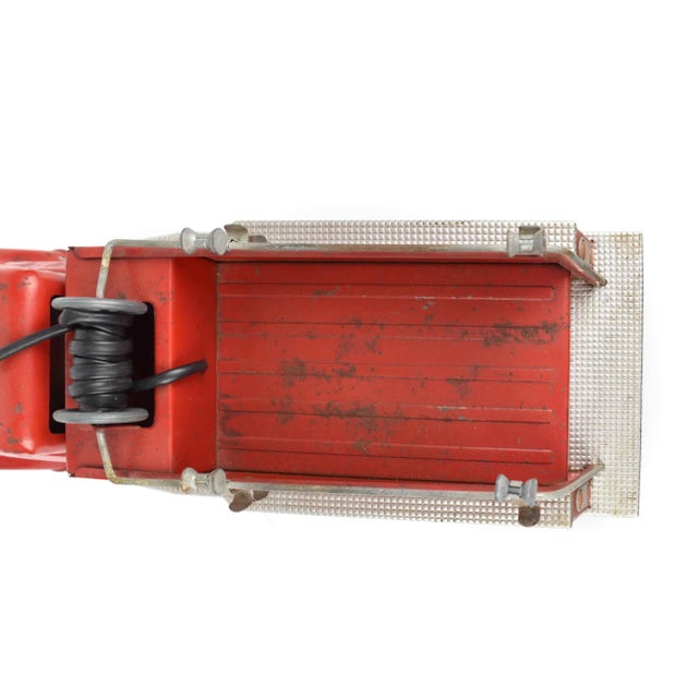 Red Vintage Mid 20th Century Metal Tonka Pumper Fire Truck Toy Model Figurine Usa For Sale - Image 8 of 13