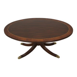 Henkel Harris Oval Mahogany Coffee Cocktail Table For Sale