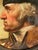 1960s Hand-Textured George Washington Reproduction Print in Vintage Federal-Style Eagle Frame For Sale - Image 5 of 12