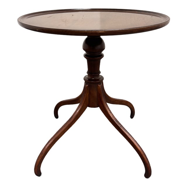 Georgian Style Pedestal Side Table, Vintage For Sale