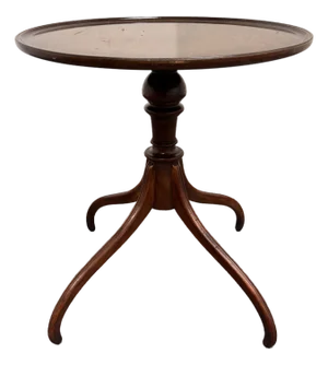 Georgian Style Pedestal Side Table, Vintage