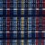 Sample - Schumacher Zealand Check Fabric in Navy Multi For Sale