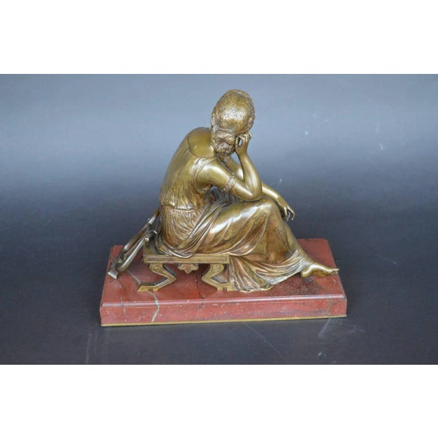 French Bronze Art Nouveau Classical Figural Women by L. Kley For Sale - Image 4 of 5