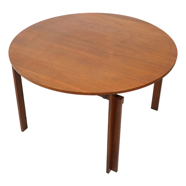 Extendable Round Table by Inge Klingeberg for France & Son, 1960s For Sale