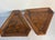 Wood Pair of 1970’s Vintage Burr Walnut Veneer Triangular Side Tables For Sale - Image 7 of 8
