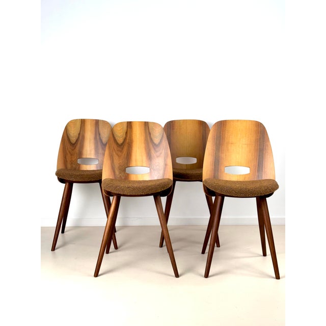 Dining Lollipop Chairs by František Jirák for Tatra, 1960s, Set of 4 For Sale - Image 13 of 13