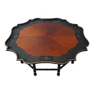 Kindel Chinese Design Bamboo Form Coffee Table For Sale