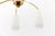 Gold Mid-Century Modern Nine-Armed Brass and Glass Sputnik Lamp, 1950 For Sale - Image 8 of 13