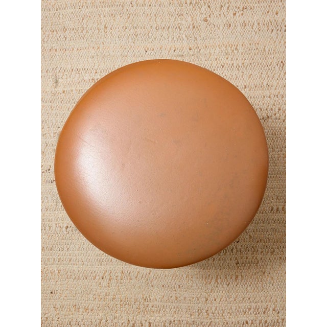 Mid 20th Century Vintage Bamboo-Style Metal Stool For Sale - Image 5 of 9