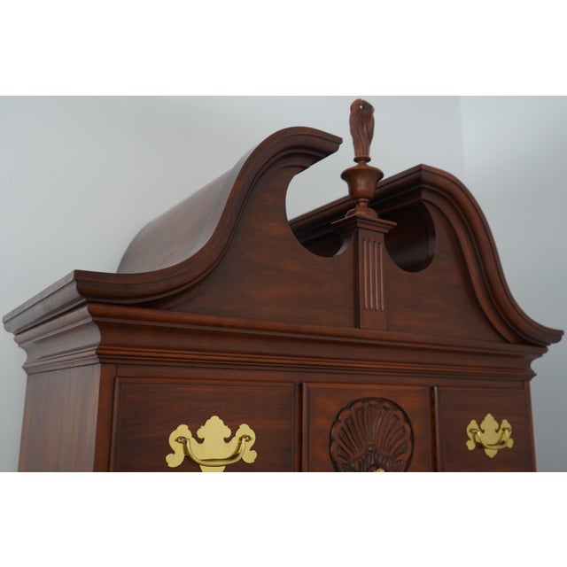 Henkel Harris 3 Part Cherry Highboy Chest of Drawers For Sale - Image 13 of 18