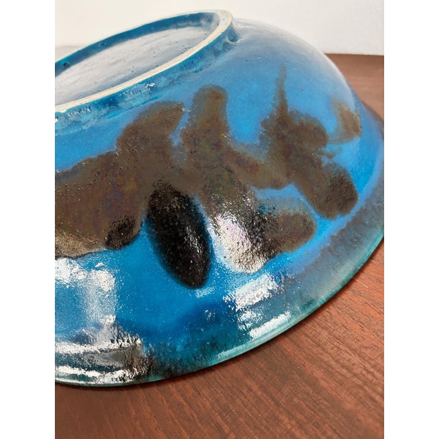 Stoneware Centerpiece Bowl by Guido Gambone, Italy, 1970s For Sale - Image 6 of 9
