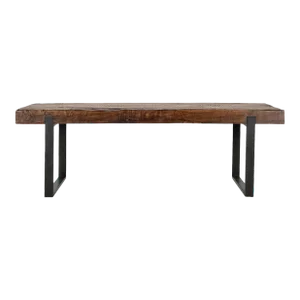 Rustic Modern Wood & Iron Dining Table