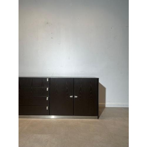 Modern Large Modernist Dark Oak Sideboard For Sale - Image 3 of 5