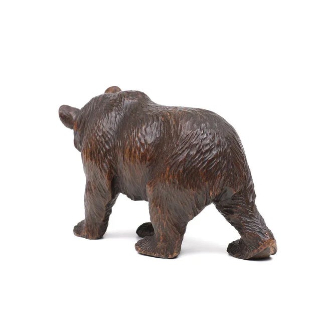 Antique Hand Carved Black Forest Bear, Germany, 1920s For Sale - Image 4 of 9