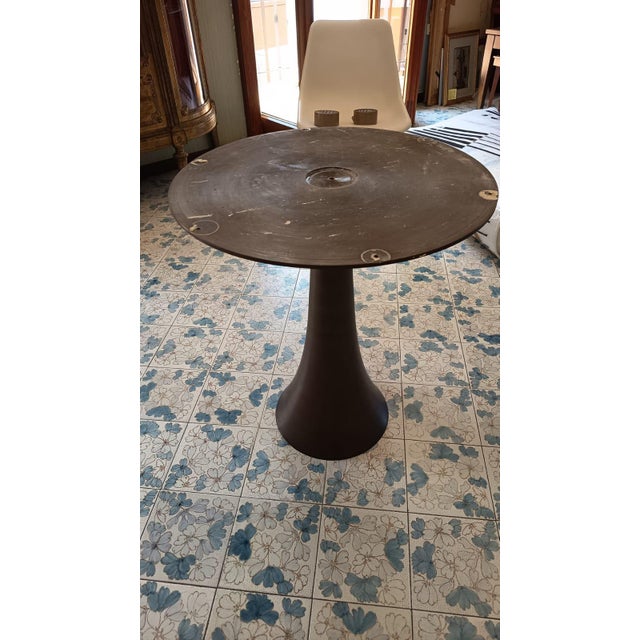 Metal Vintage Model 302 Table with Marble Top by Angelo Mangiarotti for Bernini, 1950s For Sale - Image 7 of 10