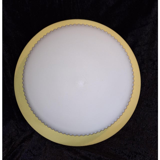 Mid-Century Modern Ceiling Lamp with Yellow Metal Base by Bega, 1960s For Sale - Image 9 of 9