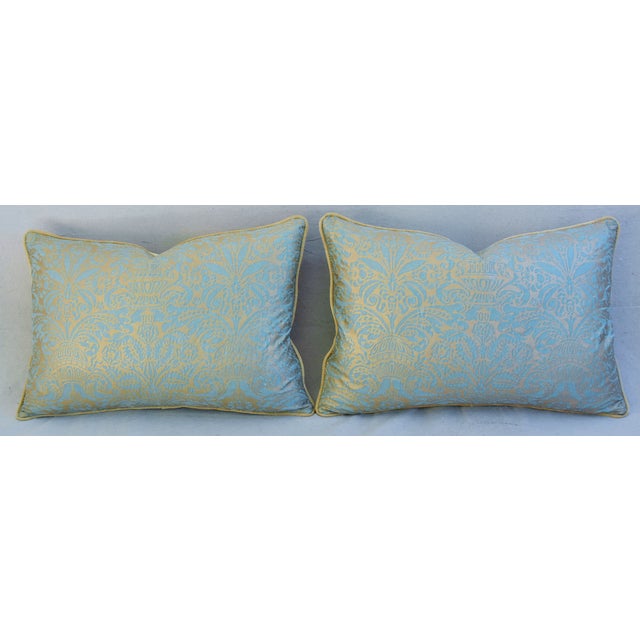 Italian Mariano Fortuny Campanelle Feather/Down Pillows Pair Chairish