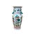Ceramic Oriental Hexagonal Floral Peacocks Graphic Porcelain Art Vase For Sale - Image 7 of 7