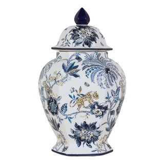 Williamsburg for Port 68 Braganza Blue Large Jar For Sale