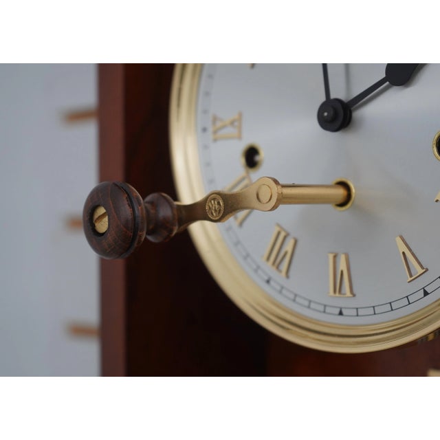 1990s Hentschel Cherry Hanging Wall Clock For Sale - Image 5 of 14