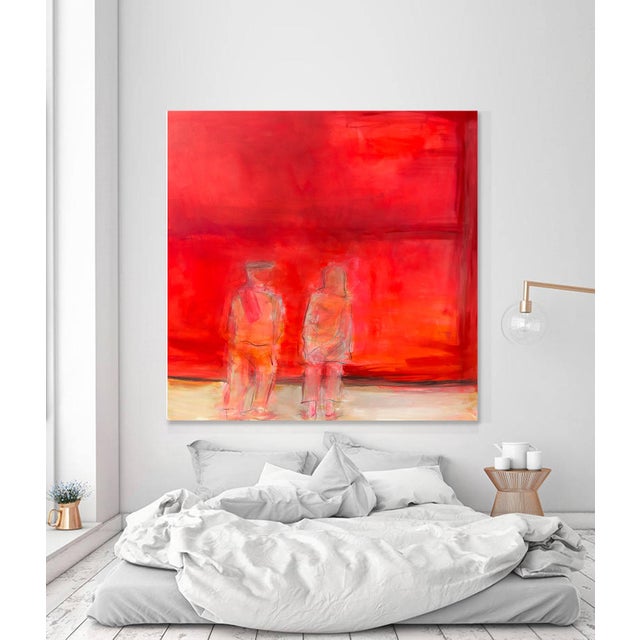 “Contemplating Rothko by Trixie Pitts Extra-Large Minimalist Expressionist Oil Painting For Sale - Image 9 of 12