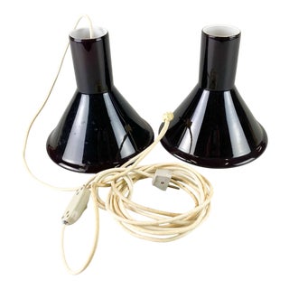 Mini P&T Lamps from Holmegaard, Denmark, 1960s-1970s, Set of 2 For Sale