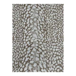 Paolo Moschino Collection Ocelot – Taupe Fabric 4 1/2 Yards Linen Blend For Sale