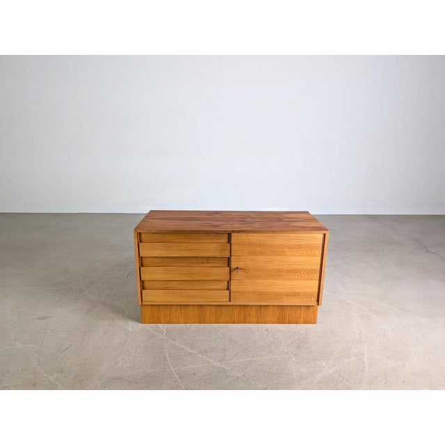 Mid-Century Walnut Sideboard with Drawers, 1970s For Sale - Image 6 of 10
