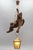 Large German Pendant Light Fixture with Carved Climber Figure and Lantern, 1930s For Sale - Image 12 of 18
