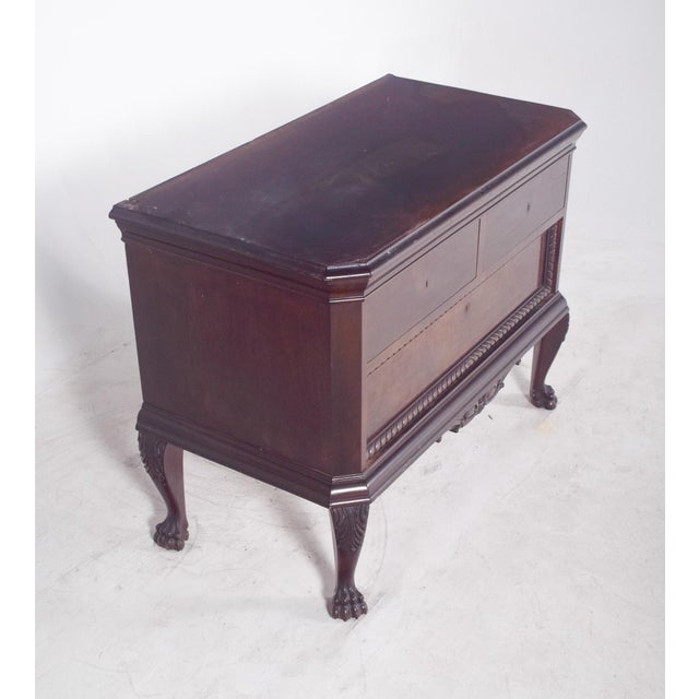 Wood Antique Portuguese Half Chest of Drawers, 1890s For Sale - Image 7 of 8