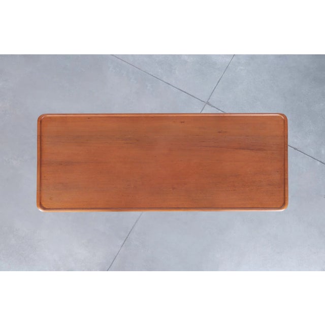Mid-Century Modern Teak and Cane Coffee Table by Hans J. Wegner for Andreas Tuck For Sale - Image 10 of 12