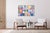 Details: Title: Diagram Diptych Medium: Acrylic Painting on Watercolor Paper Size: 40x55.2 inches total, (100x140 cm)...